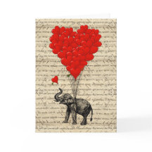 Elephant and heart shaped balloons