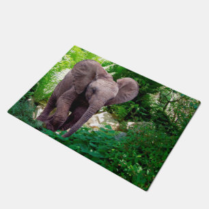 Elephant and Jungle Doormat
