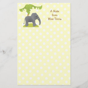 Elephant and Tree Stationery
