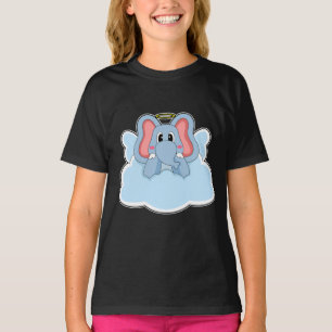 Elephant Angel Clouds T-Shirt