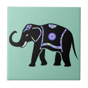 Elephant Animal Abstract Decorative Patterns Tile