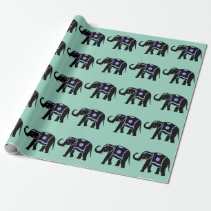 Elephant Animal Abstract Decorative Patterns Wrapping Paper