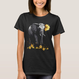 Elephant Animal Africa Flowers Elephant T-Shirt