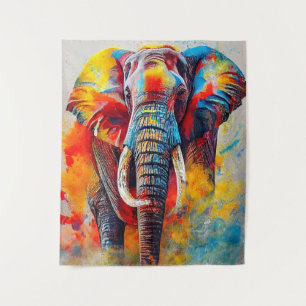 Elephant Animal Discovery Adventure Nature Planet Tapestry