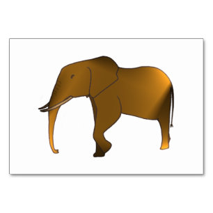 Elephant Animal Reading Flashcards for Adults Table Number