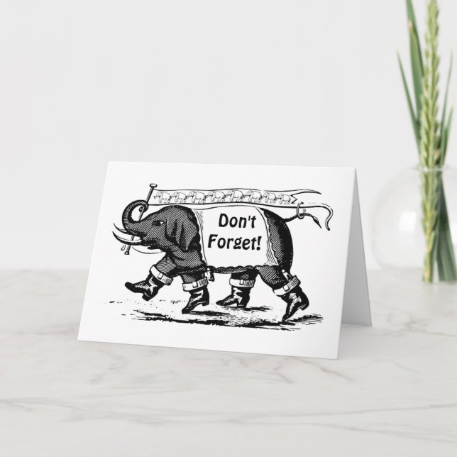 Elephant Appreciation Day Card (Front)