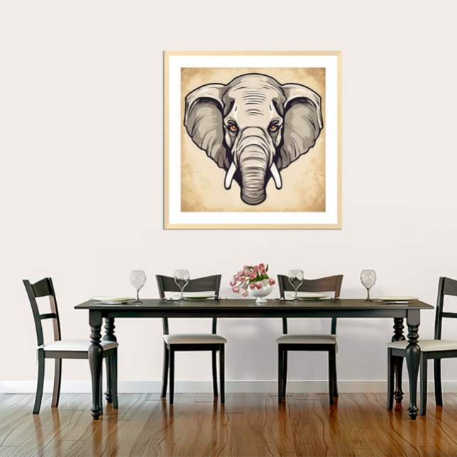 Elephant - Art Print (Elephant Art Print.
Artist: Roger Smith)