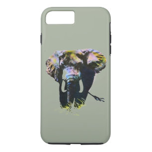 Elephant Artwork on Grey Background Case-Mate iPhone Case