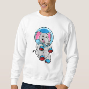 Elephant as Astronaut in Glass sphere Sweatshirt