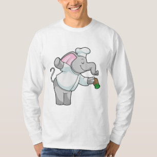 Elephant as Chef with Salt shaker T-Shirt