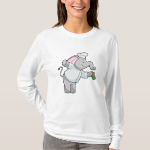 Elephant as Chef with Salt shaker T-Shirt