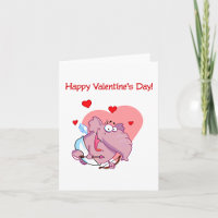 Elephant As Cupid Note Cards