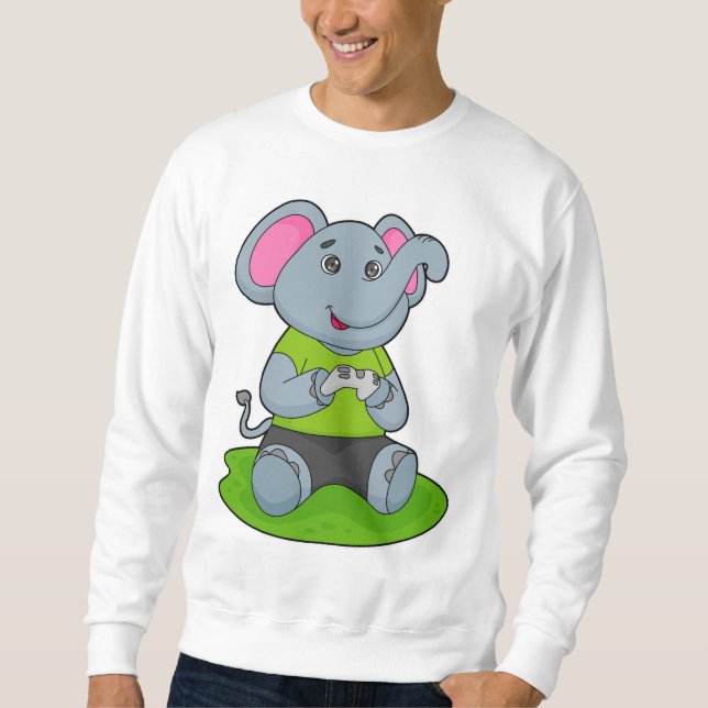 Elephant as Gamer Sweatshirt (Front)