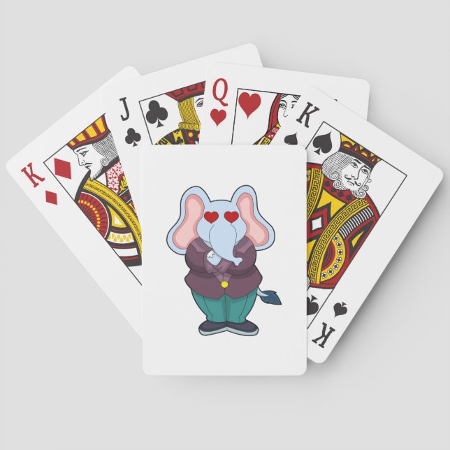 Elephant as Groom with Suit.PNG Playing Cards (Back)