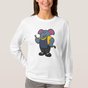 Elephant as Hairdresser with Scissors T-Shirt