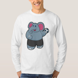 Elephant as Handball player with Handball ball T-Shirt