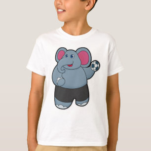 Elephant as Handball player with Handball ball T-Shirt