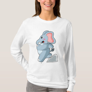 Elephant as Runner T-Shirt