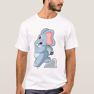 Elephant as Runner T-Shirt
