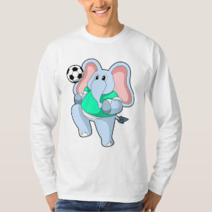 Elephant as Soccer player with Soccer.PNG T-Shirt