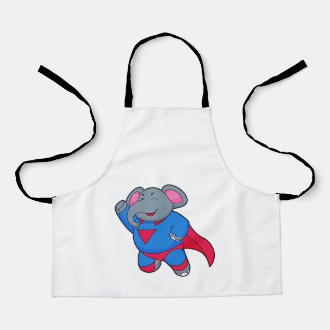 Elephant as Superhero Apron (Front)