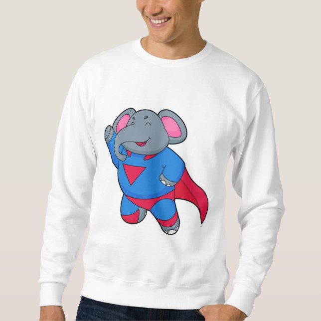 Elephant as Superhero Sweatshirt (Front)