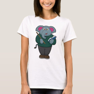 Elephant as Teacher with Book & Pointer T-Shirt