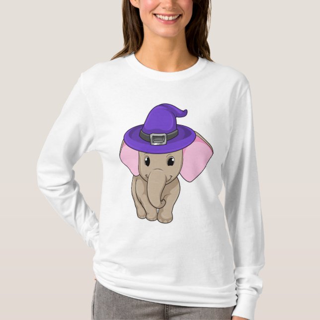 Elephant as Wizard T-Shirt (Front)