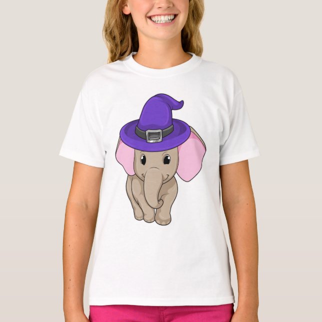 Elephant as Wizard T-Shirt (Front)