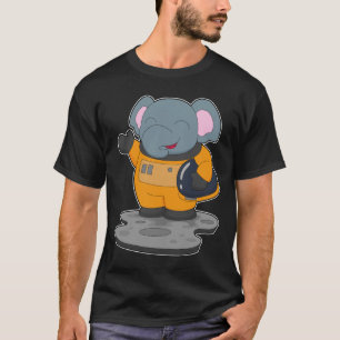Elephant Astronaut Space T-Shirt