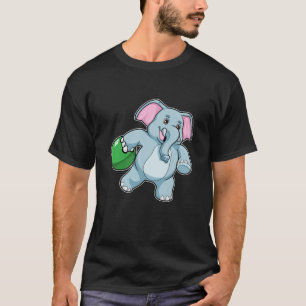 Elephant at Bowling with Bowling ball T-Shirt