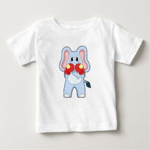 Elephant at Boxing with Boxing gloves Baby T-Shirt
