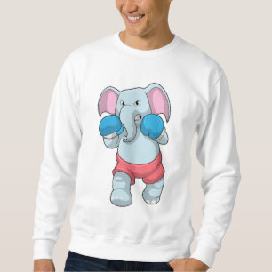 Elephant at Boxing with Boxing gloves Sweatshirt