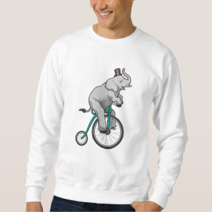 Elephant at Circus with Bicycle Sweatshirt
