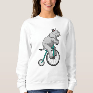 Elephant at Circus with Bicycle Sweatshirt