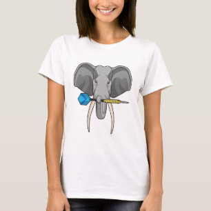 Elephant at Darts with Dart T-Shirt