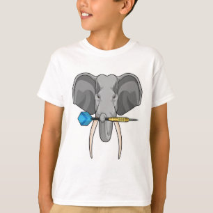 Elephant at Darts with Dart T-Shirt