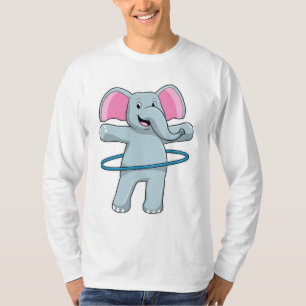 Elephant at Fitness with Fitness tires T-Shirt