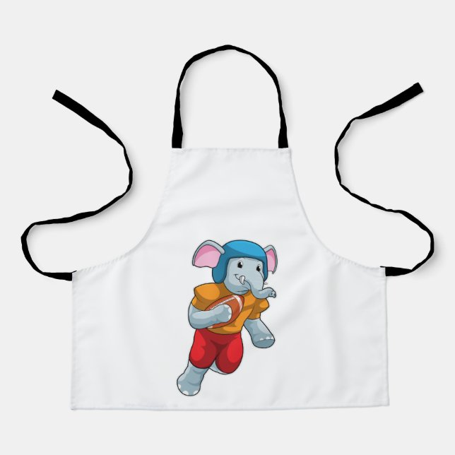 Elephant at Football Sports Apron (Front)