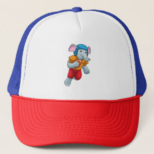Elephant at Football Sports Trucker Hat