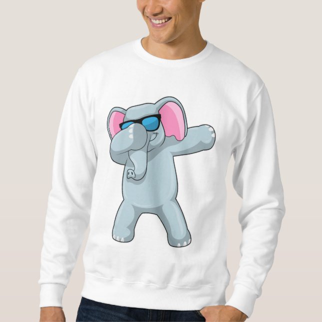 Elephant at Hip Hop Dance Dab Sweatshirt (Front)