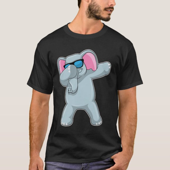 Elephant at Hip Hop Dance Dab T-Shirt (Front)