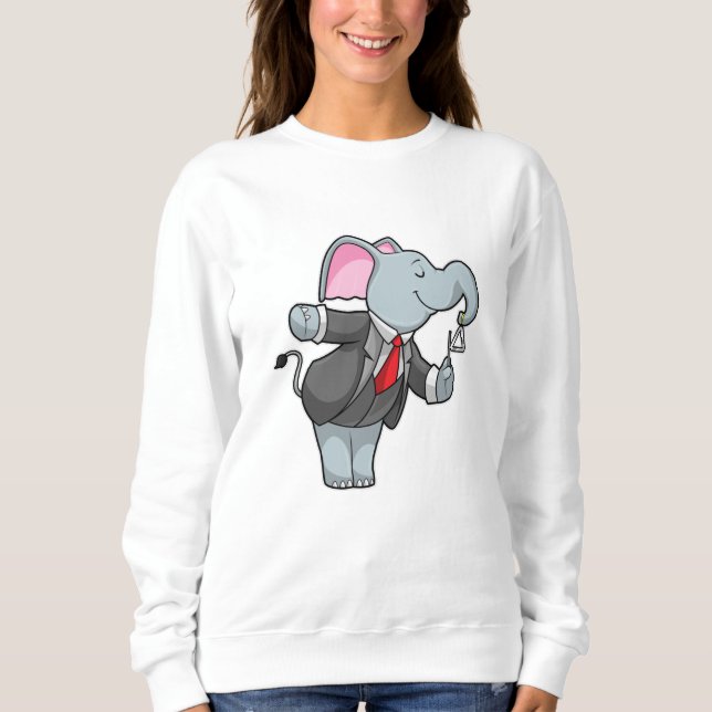 Elephant at Music with Triangle Sweatshirt (Front)