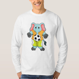 Elephant at Soccer Sports T-Shirt