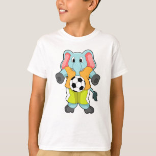 Elephant at Soccer Sports T-Shirt