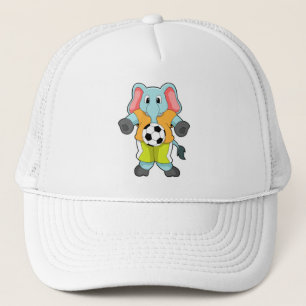 Elephant at Soccer Sports Trucker Hat