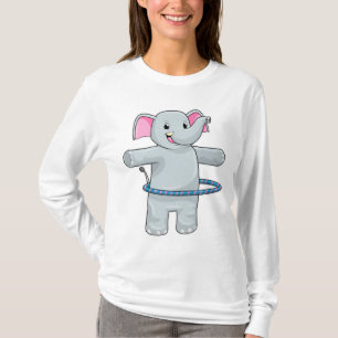 Elephant at Sports with Fitness tires T-Shirt