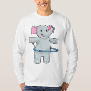 Elephant at Sports with Fitness tires T-Shirt