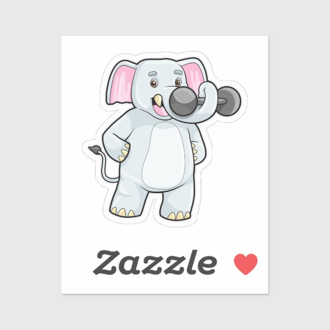 Elephant at Strenght training with Dumbbell (Sheet)