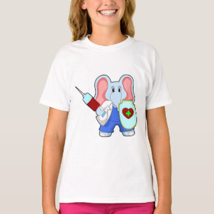 Elephant at Vaccination with Syringe T-Shirt